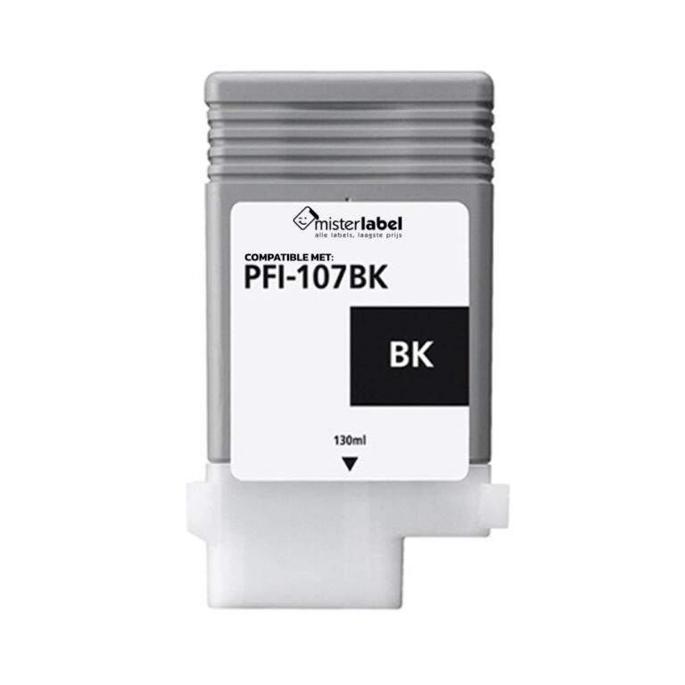 Canon PFI-107BK (Huismerk) zwart