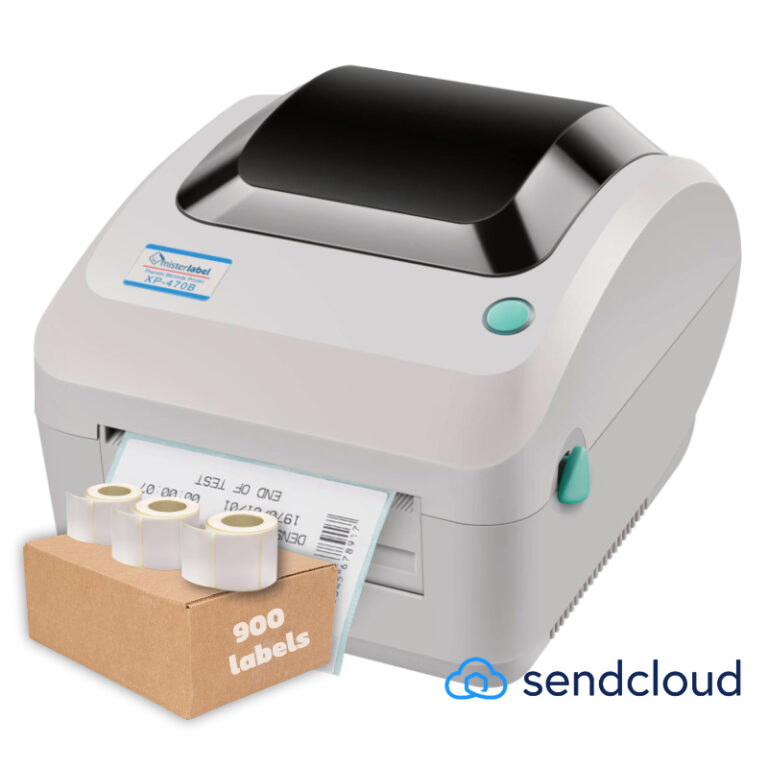 Budget Labelprinter starterset SendCloud + 900 labels gratis