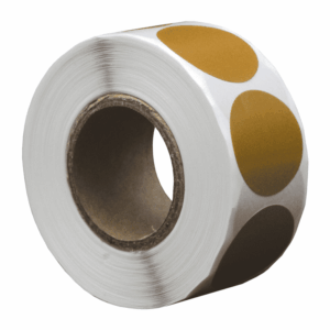 Sticker rond 35mm 500stuks Goud (kern 25mm)