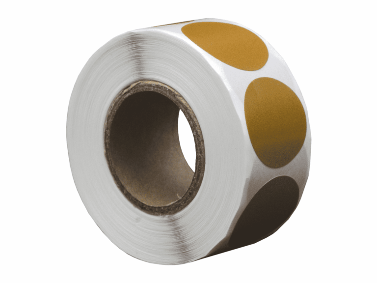 Sticker rond 35mm 500stuks Goud (kern 25mm)
