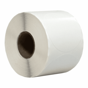 Sticker rond 50mm 500stuks Wit (25mm kern)