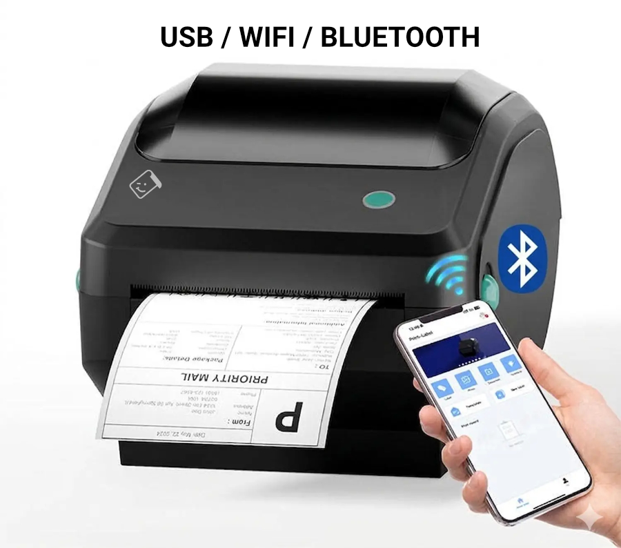 ML401 Labelprinter USB+WiFi+Bluetooth